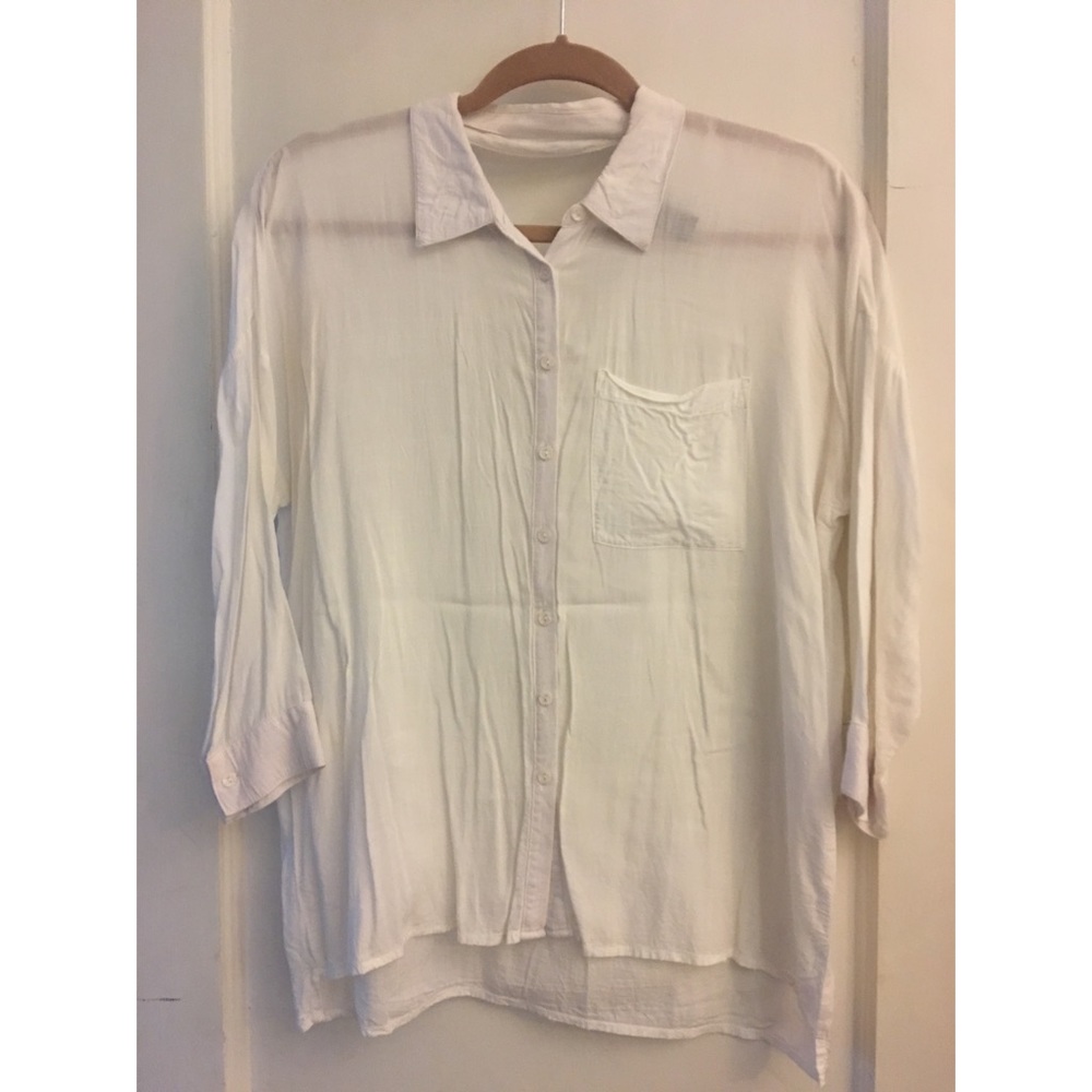 F21 BUTTON DOWN BLOUSE